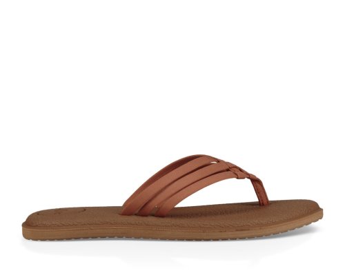 Tong Sanuk Yoga Salty Femme - Marron FQHORA570